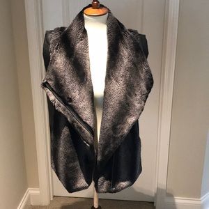 Faux Fur/Leather Vest